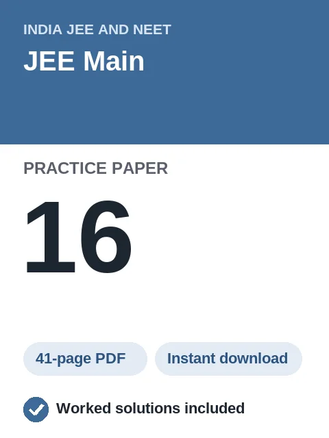 JEE Main Practice Paper 16