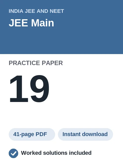 JEE Main Practice Paper 19