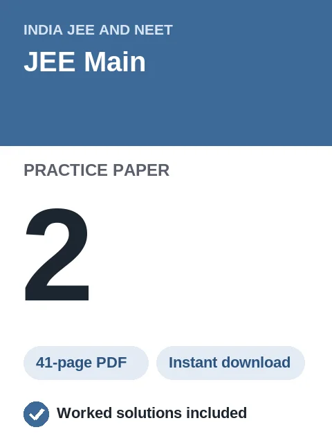 JEE Main Practice Paper 2