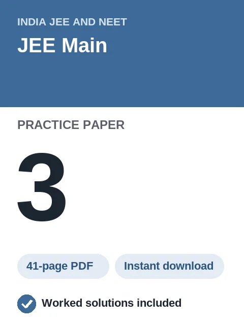 JEE Main Practice Paper 3