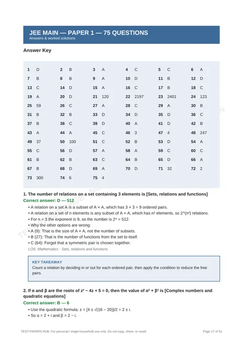 Solutions preview