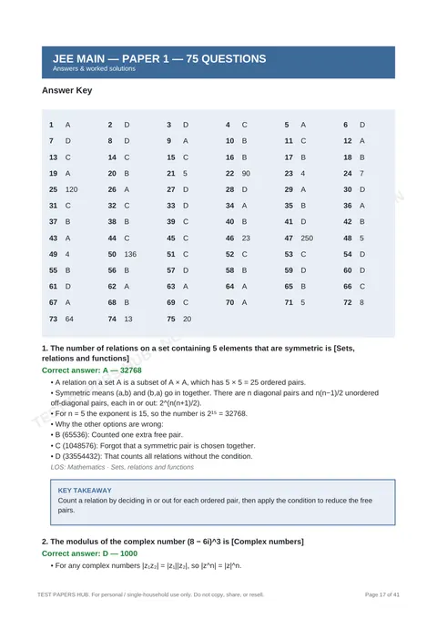 Solutions preview
