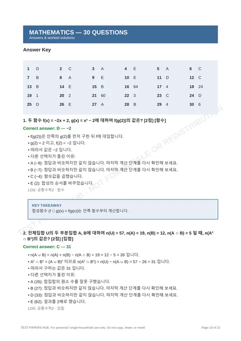 Solutions preview