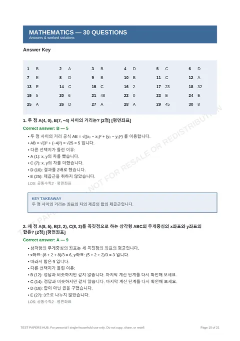 Solutions preview