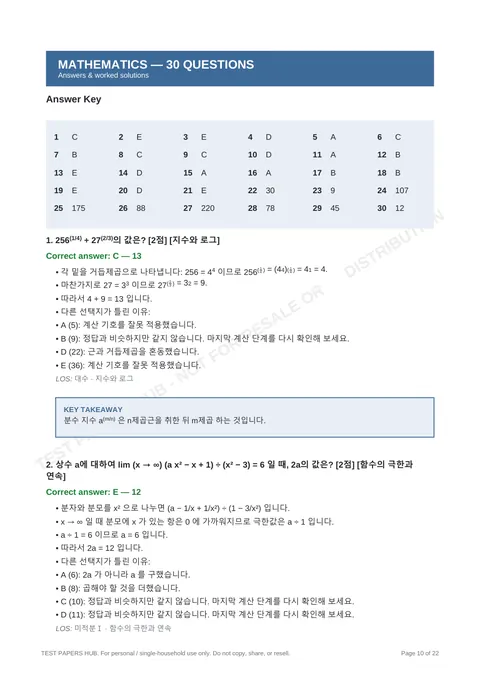 Solutions preview