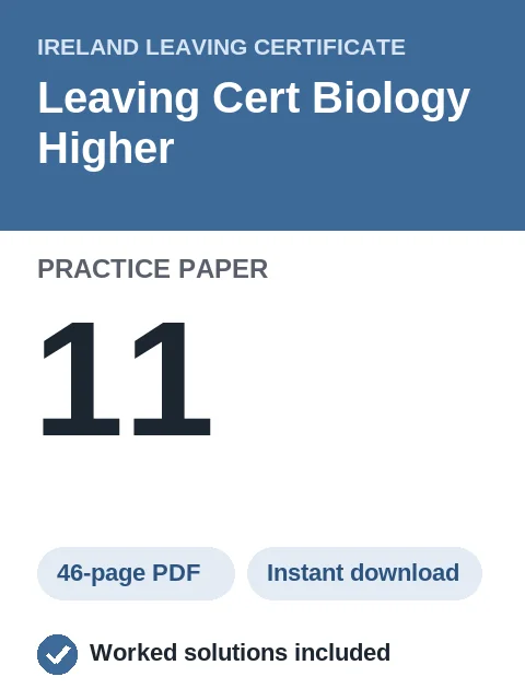 Leaving Cert Biology Higher Practice Paper 11