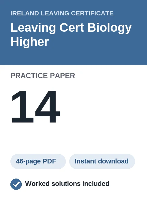 Leaving Cert Biology Higher Practice Paper 14