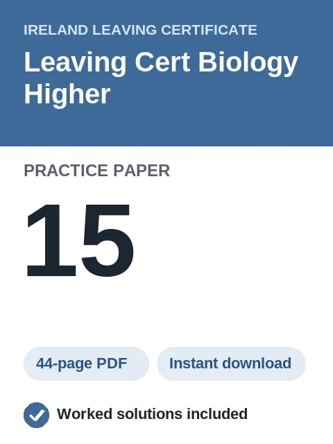 Leaving Cert Biology Higher Practice Paper 15