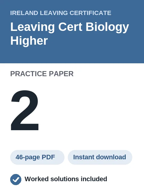 Leaving Cert Biology Higher Practice Paper 2