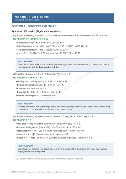 Solutions preview