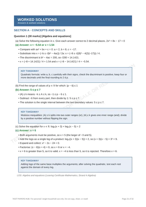 Solutions preview