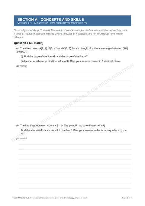Questions preview