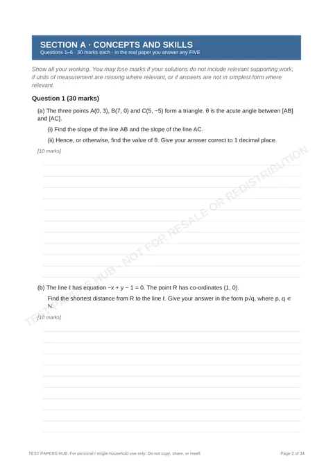Questions preview