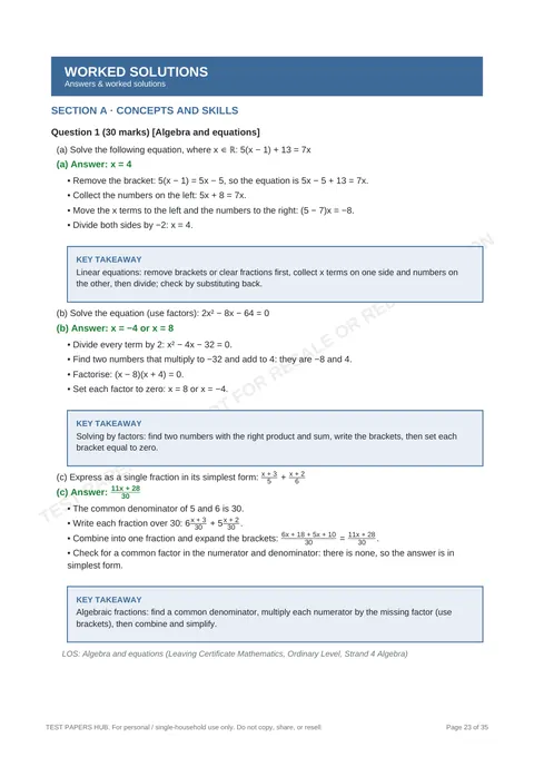 Solutions preview