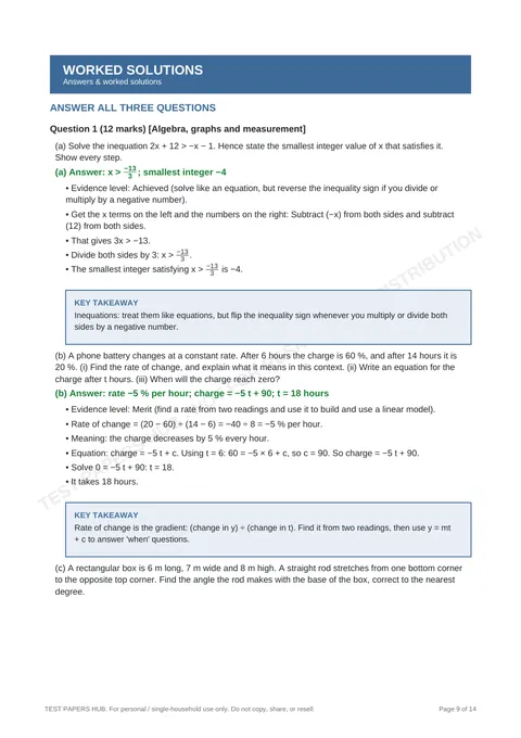 Questions preview