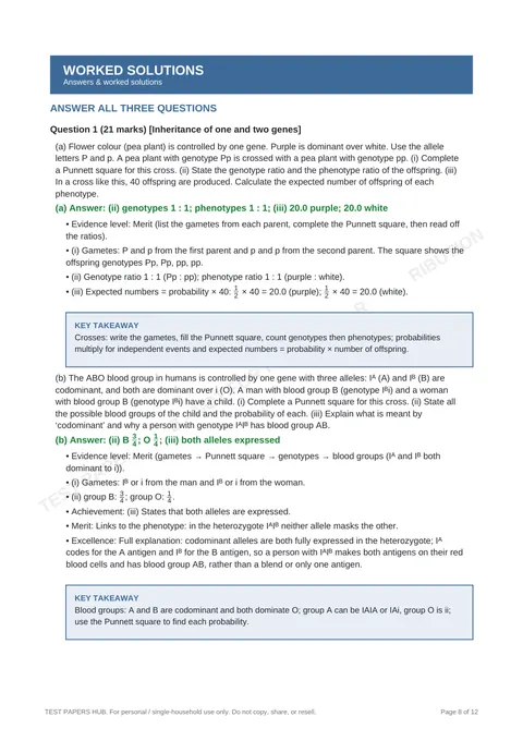 Questions preview
