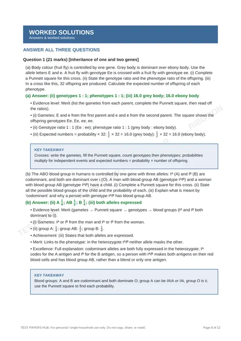 Questions preview