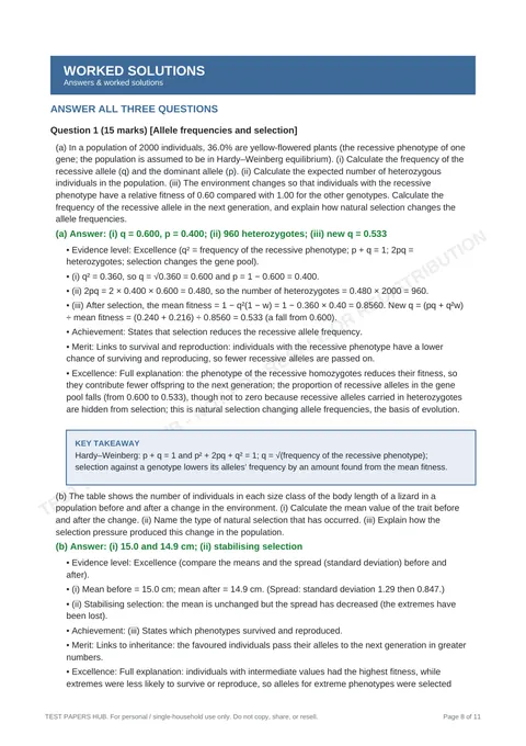 Questions preview