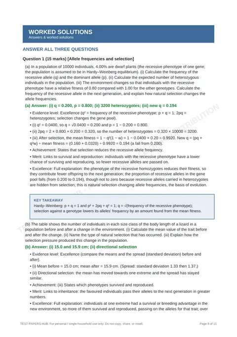 Questions preview