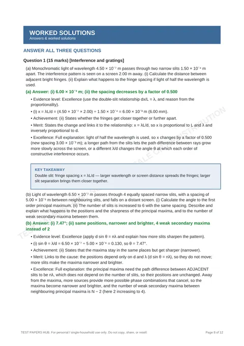 Questions preview