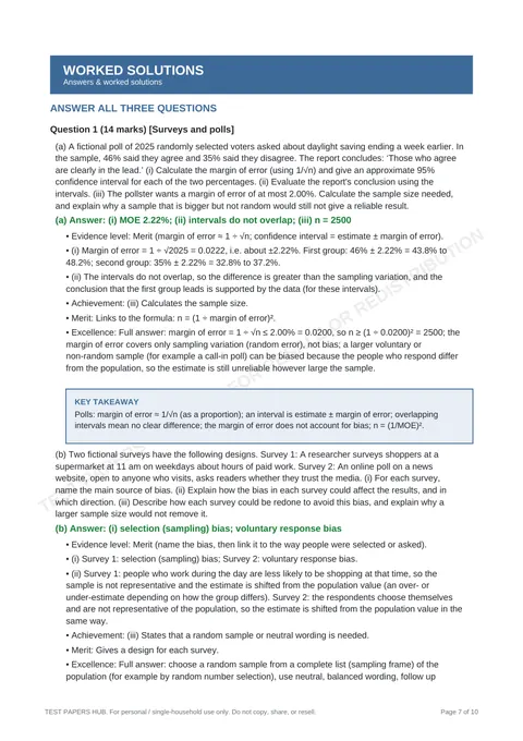 Questions preview