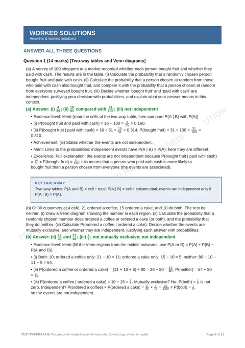 Questions preview