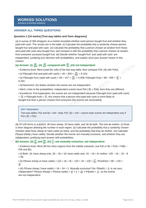 Questions preview