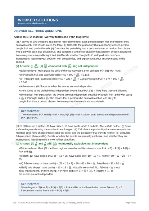 Questions preview
