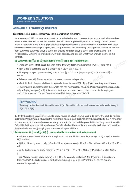 Questions preview