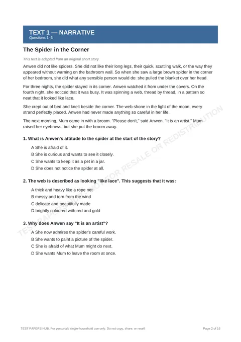 Questions preview