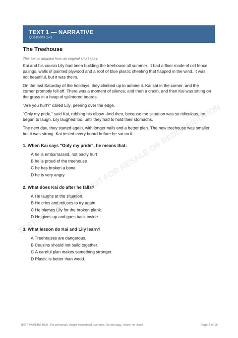 Questions preview