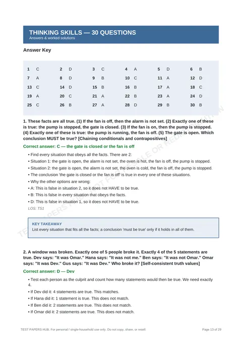Solutions preview