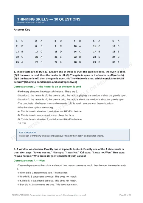 Solutions preview