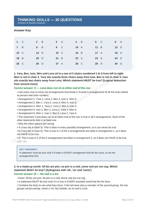 Solutions preview