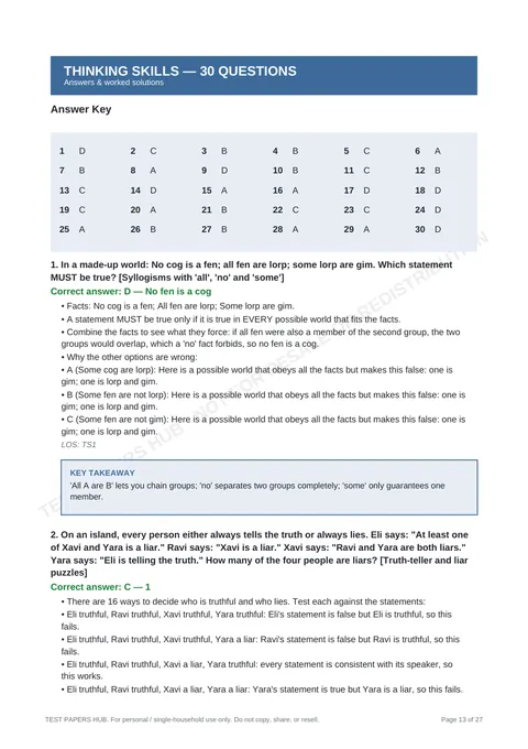 Solutions preview