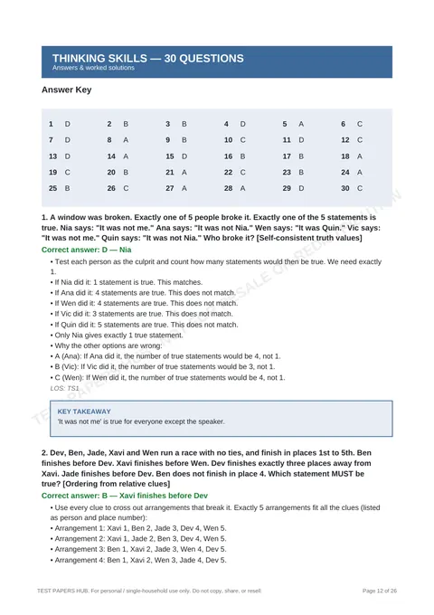 Solutions preview