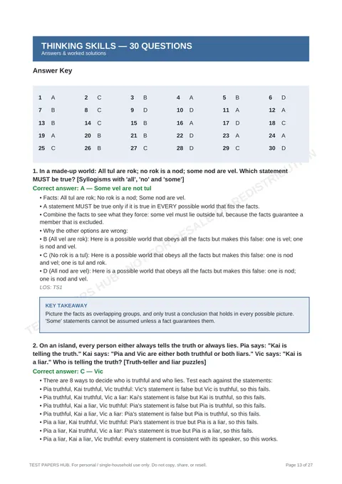 Solutions preview
