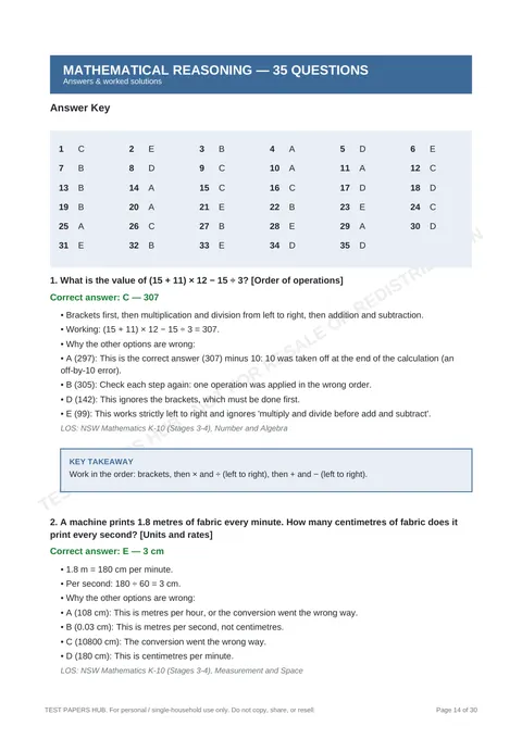 Solutions preview
