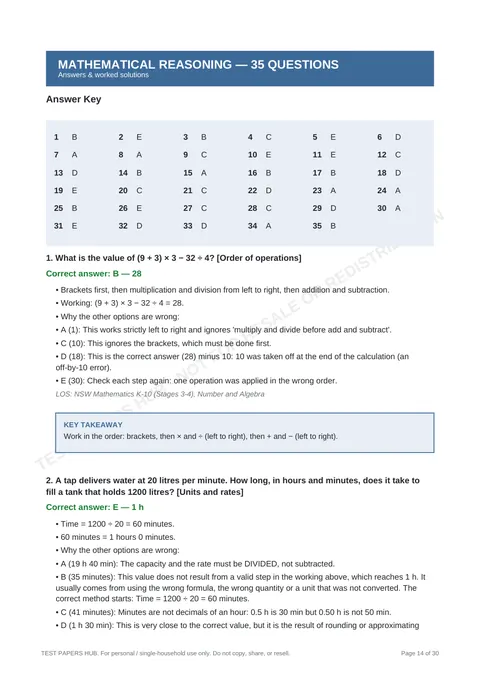 Solutions preview