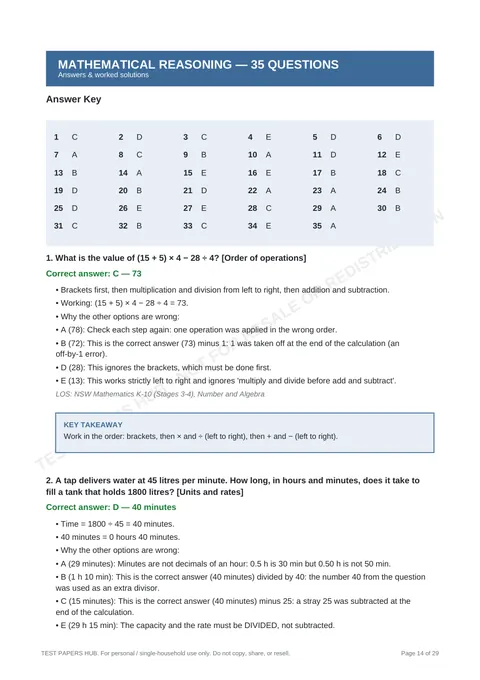 Solutions preview