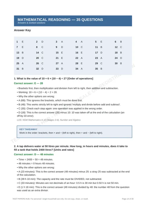 Solutions preview