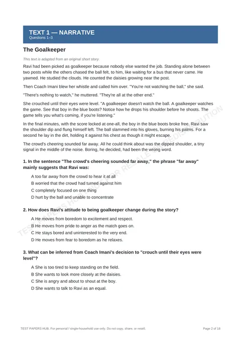 Questions preview