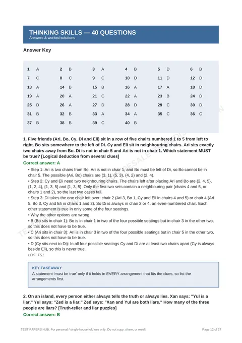 Solutions preview