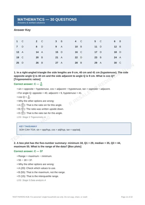 Solutions preview