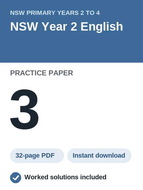 NSW Year 2 English Practice Paper 3