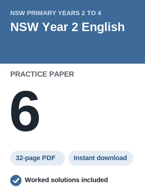 NSW Year 2 English Practice Paper 6