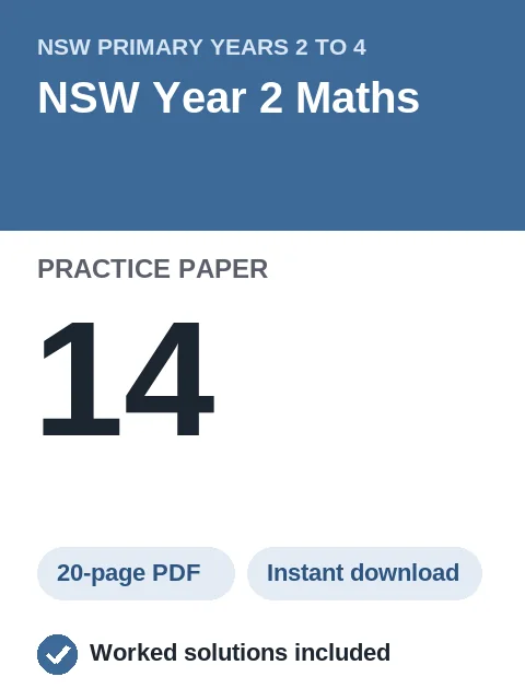 NSW Year 2 Maths Practice Paper 14