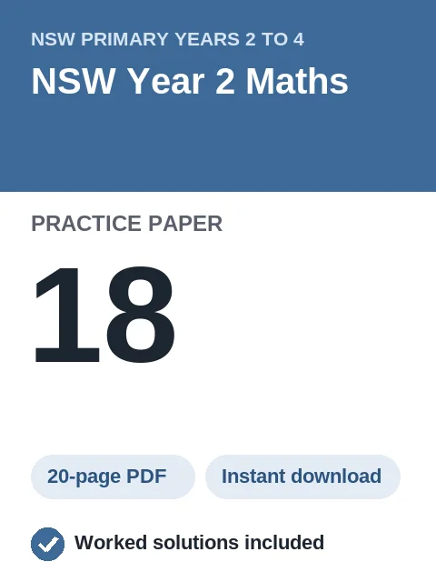 NSW Year 2 Maths Practice Paper 18
