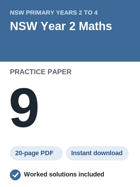 NSW Year 2 Maths Practice Paper 9