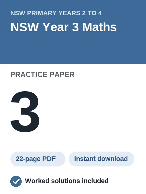 NSW Year 3 Maths Practice Paper 3